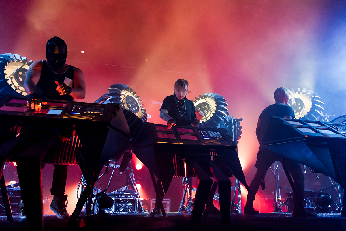 Looking at and over The Glitch Mob photo album Quip Magazine